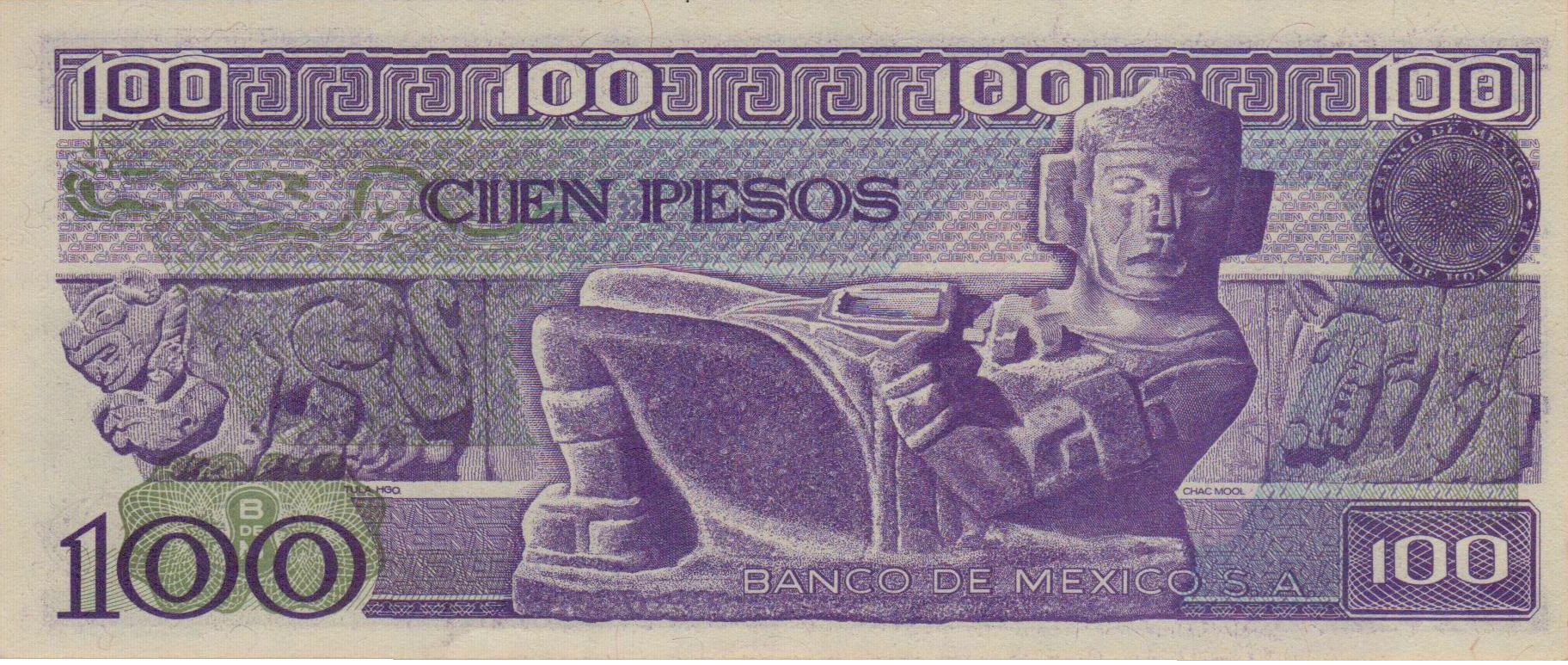 Mexico 100 1982 UNC P-74/cVG
